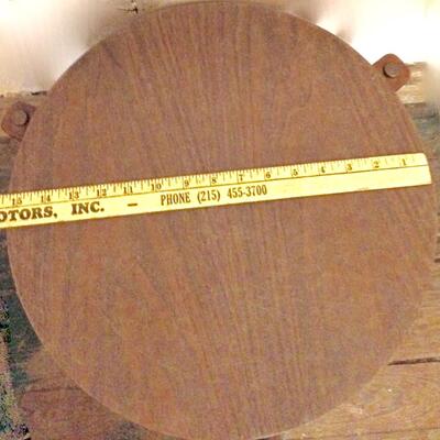 Mid Century Side Table Round 17" tall 15" diameter