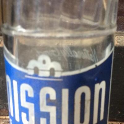 2 Vintage Soda Pop Bottles Mission ~Empty and Sun Crest ~Full