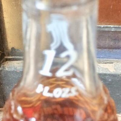 2 Vintage Soda Pop Bottles Mission ~Empty and Sun Crest ~Full