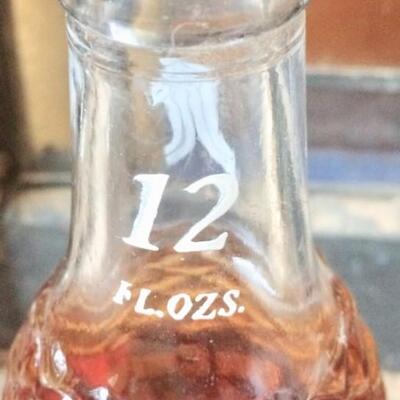 2 Vintage Soda Pop Bottles Mission ~Empty and Sun Crest ~Full
