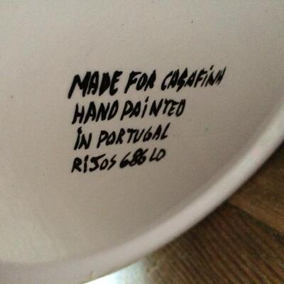 Ceramic Tureen Hand Painted Made in Portugal Vintage