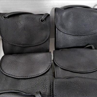 Vintage BUGATTI Black Leather Fold Wallet w/ 21