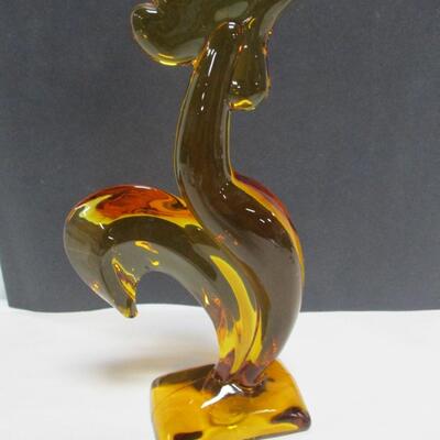 Viking Glass Kellogg Rooster Honey/Amber