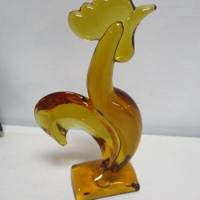 Viking Glass Kellogg Rooster Honey/Amber