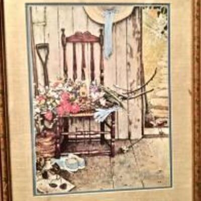 Art print  Norman Rockwell Rocking Chair