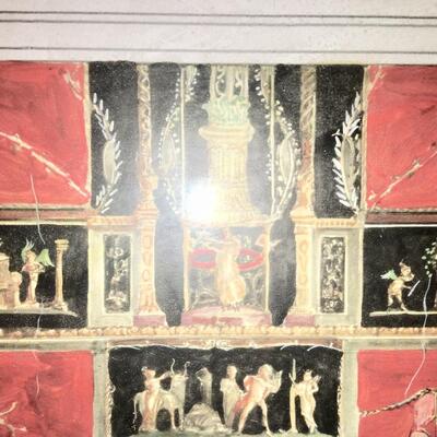 Art Print of Classical Designs in painted frame with glass Full Color Lithograph