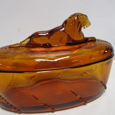 Box-Lion W/Lid-Waverly Collectors Guild Amber Heisey By Imperial Animals & Figurines
