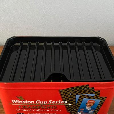 Vintage NASCAR Winston Cup Series Champions Metal Trading Card Set in Collector Tin 