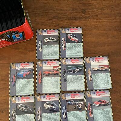 Vintage NASCAR Winston Cup Series Champions Metal Trading Card Set in Collector Tin 