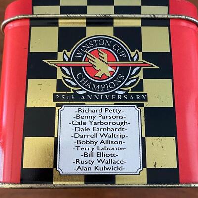 Vintage NASCAR Winston Cup Series Champions Metal Trading Card Set in Collector Tin 