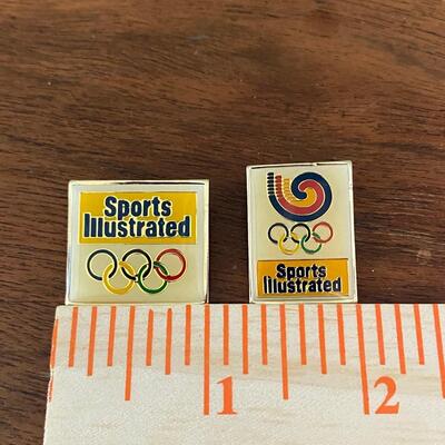 Vintage Retro Sports Illustrated Magazine Olympics Pins Los Angeles 1984