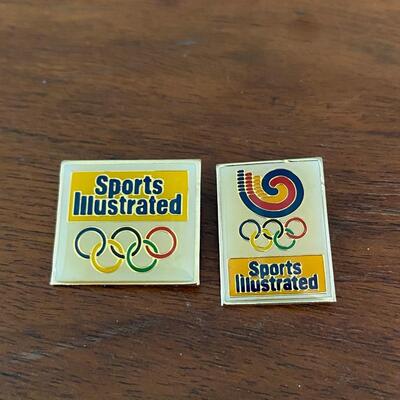 Vintage Retro Sports Illustrated Magazine Olympics Pins Los Angeles 1984