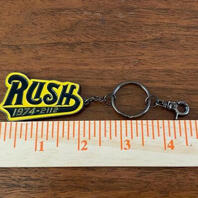 RUSH 1974-2112 Enamel Collectors Key Chain Time Machine Tour