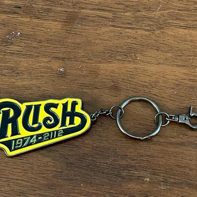 RUSH 1974-2112 Enamel Collectors Key Chain Time Machine Tour