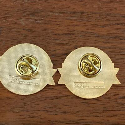 Set of Two 1995 Seattle NCAA Final Four Enamel Lapel Hat Pins