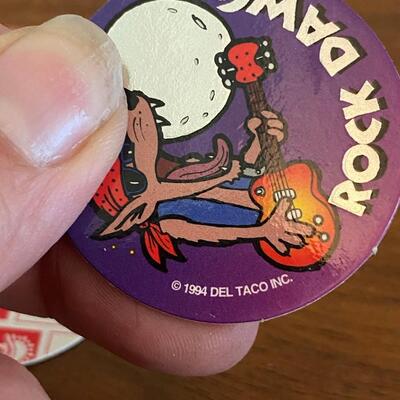 Retro 1994 Del Taco POG Pogs Set of 7