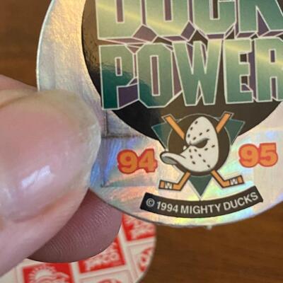 Set of 4 Del Taco 1994 1995 Mighty Ducks NHL POGs
