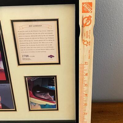 1997 NASCAR #24 Jeff Gordon DuPont Racing Framed Litho Tim Cortes #2788/12500