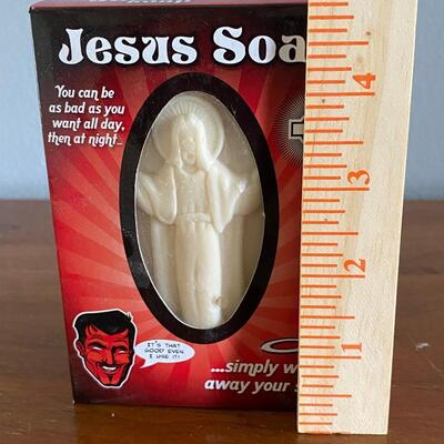 Novelty Gag Gift Jesus Soap in Box Wash Away Your Sins