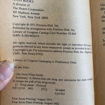 Go Ask Alice Anonymous Paperback Teenage Diary