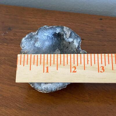 Three Cut Geode Rocks Crystals 3"+