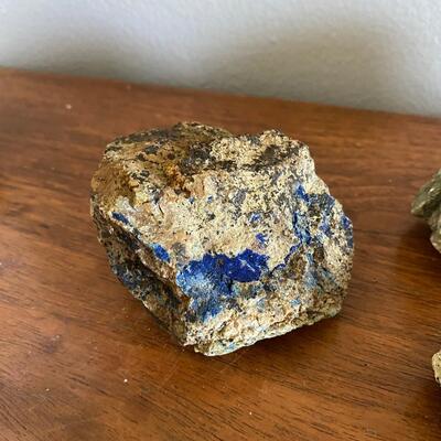 Mixed Rough Natural Rock Azurite Lapis Malachite Turquoise Pyrite Selenite