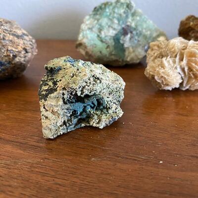 Mixed Rough Natural Rock Azurite Lapis Malachite Turquoise Pyrite Selenite