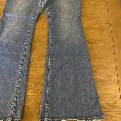 Universal Thread Medium Wash Blue Denim High Rise Flare Jeans Size 14