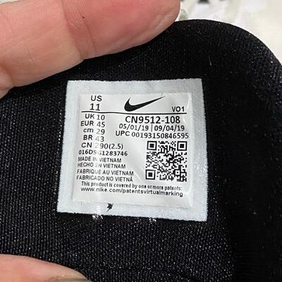 Men's NIKE Paul George PG3 Black & White Galaxy Splatter Size 11