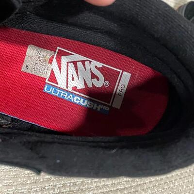 Men's VANS Black/Black Old Skool Pro High Top Shoe Size 10.5