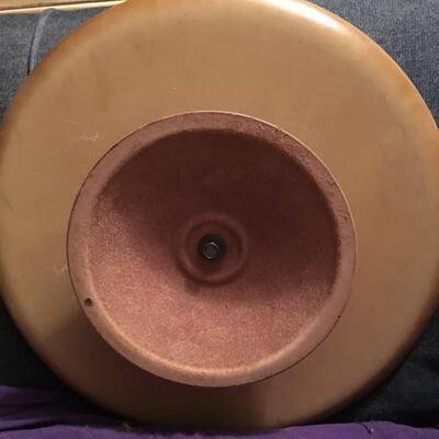 Mid Century Wood and Ceramic Lazy Susan Chip and Dip with 5 Container Sections