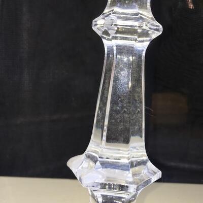 Pair of Crystal Candle Holders a