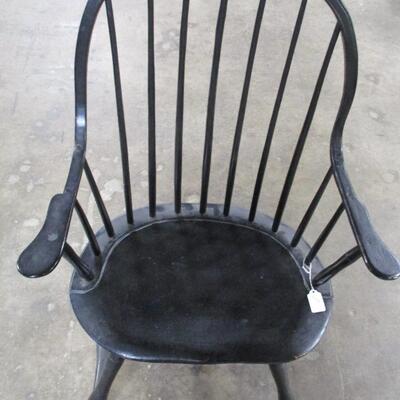 Windsor Style Wood Arm Chair