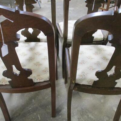 Vintage Dining Room Chairs - Upholstered Seats