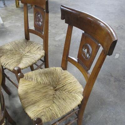 Vintage Chairs With Animal Cutouts