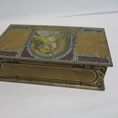 Antique Whitman's Salmagundi Alphonse Mucha Art Nouveau Tin Litho Candy Box