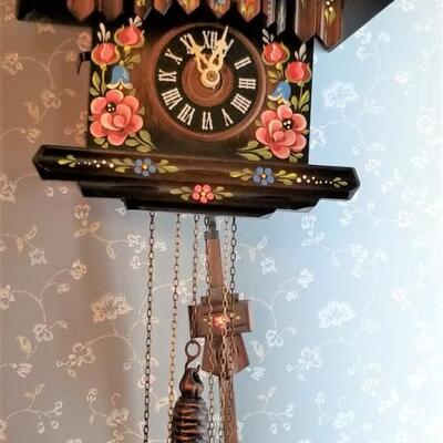Lot #32  Charming German Cuckoo Clock - works