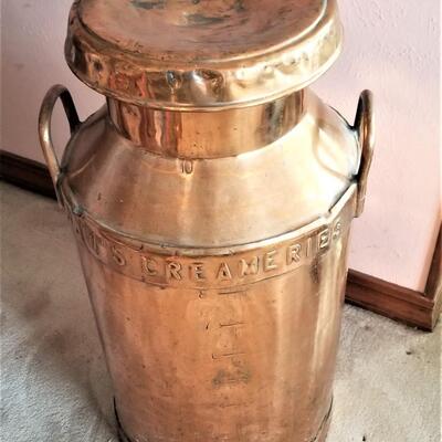 Lot #38  Vintage Copper Milk jug - English
