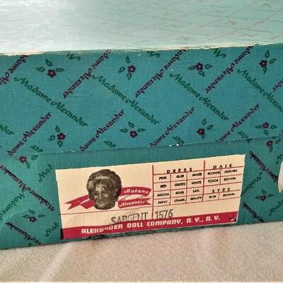 Lot #41  Madam Alexander Doll in Box, "Sargeant"