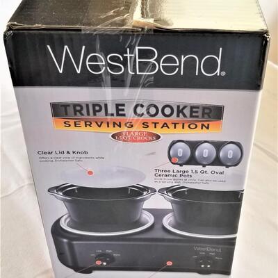 Lot #43  New in Box - Westend Triple Cooker Serving Station