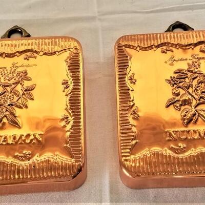 Lot #45  Two Copper Molds - Cinnamon/Nutmeg