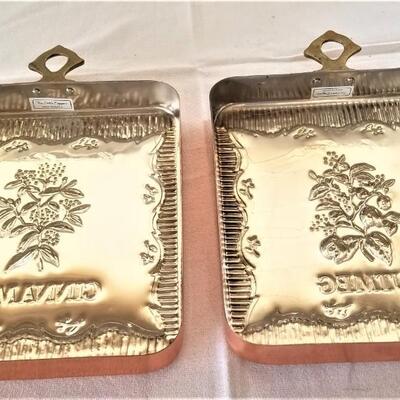Lot #45  Two Copper Molds - Cinnamon/Nutmeg