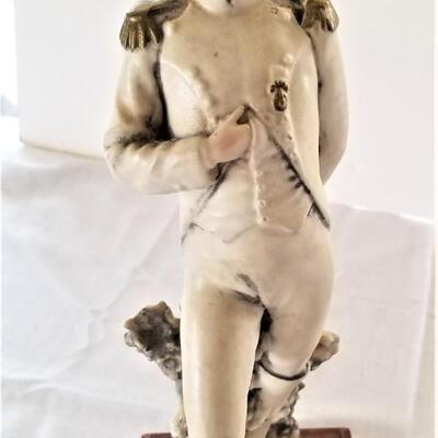 Lot #48  2 Piece Napoleon Lot - Figurine and Painted Miniature in Frame
