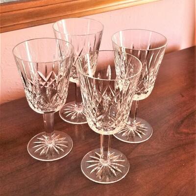 Lot #53  Lot of 4 Waterford "Lismore"  Water Goblets