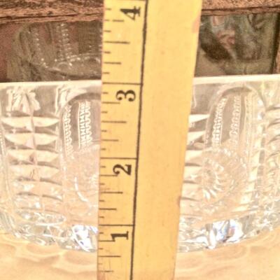 Vintage Mid Century Crystal Bowl 8x3"