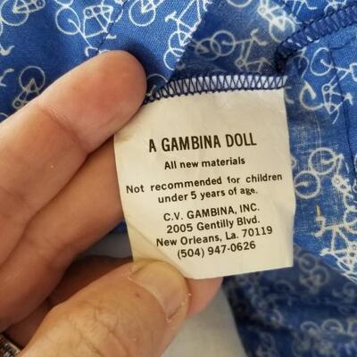 Lot #56  Black Gambina Cloth Doll - New Orleans