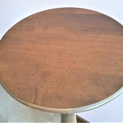 Lot #58  Solid Wood Three-leg Pedestal Table/Plant Stand