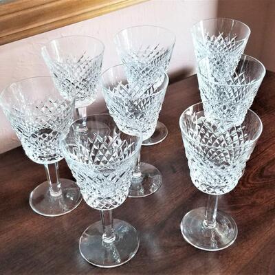 Lot #64 Set of 8 Waterford Goblets - ALANA pattern