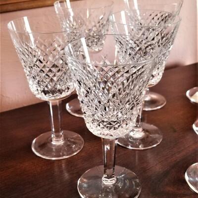 Lot #64 Set of 8 Waterford Goblets - ALANA pattern
