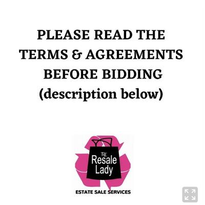 CLICK HERE TO READ TERMS & AGREEMENTS FOR THIS SALE